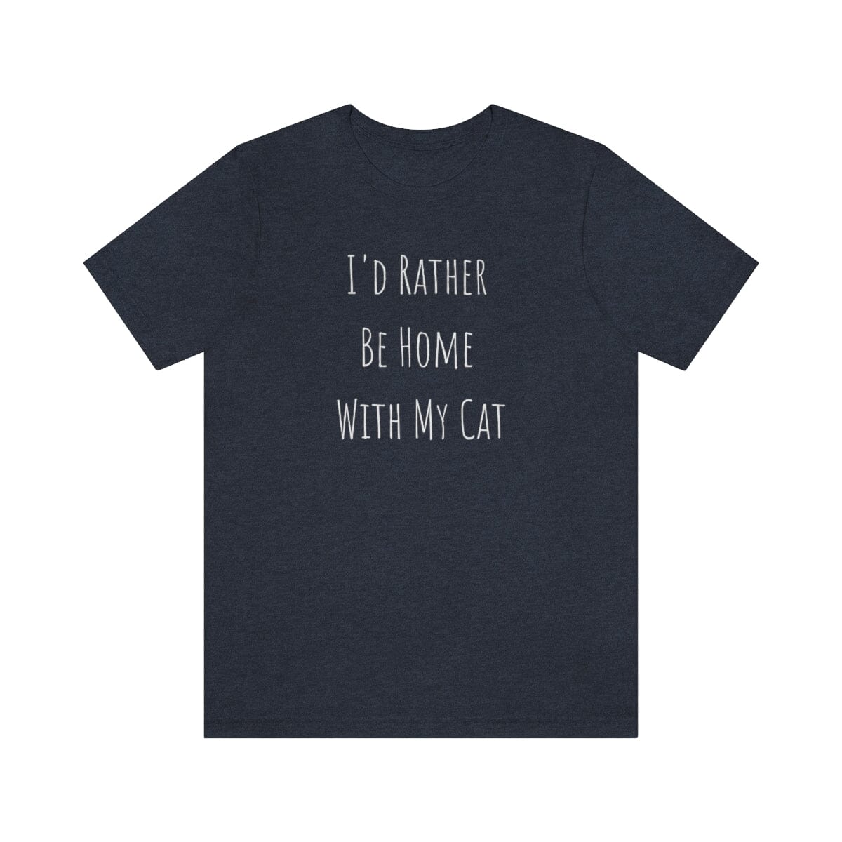 I'd Rather Be Home With My Cat Premium Unisex Tee
