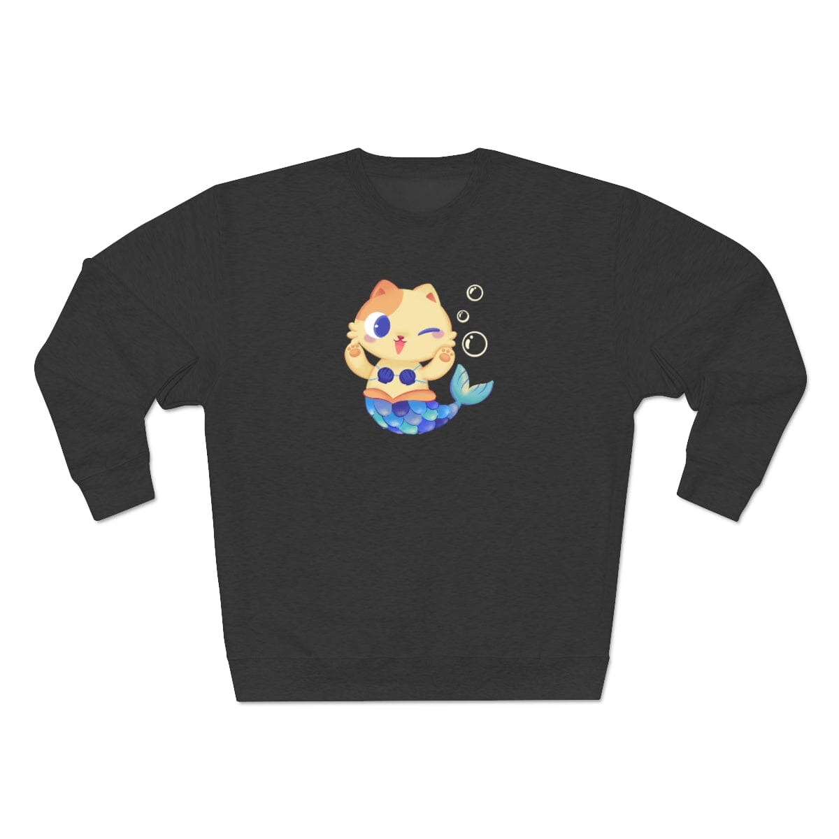 Meowmaid (Blue) Unisex Crewneck Sweatshirt