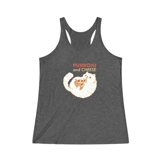 Purroni and Cheese Racerback Tank