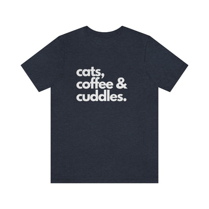 Cats Coffee & Cuddles Premium Unisex Tee
