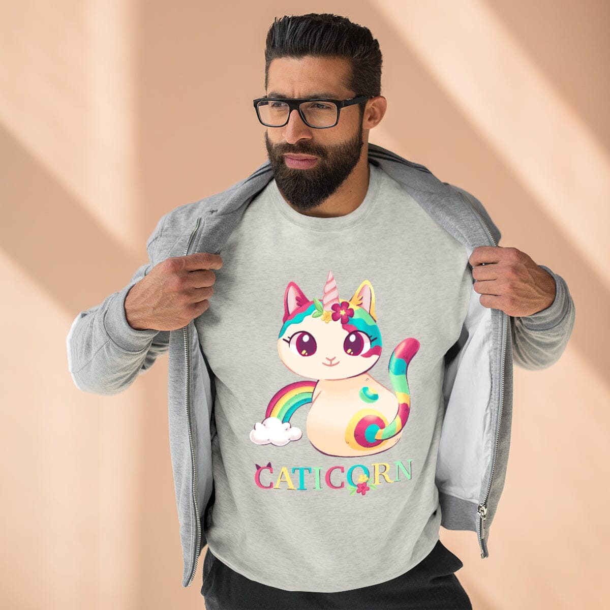 Caticorn Unisex Crewneck Sweatshirt