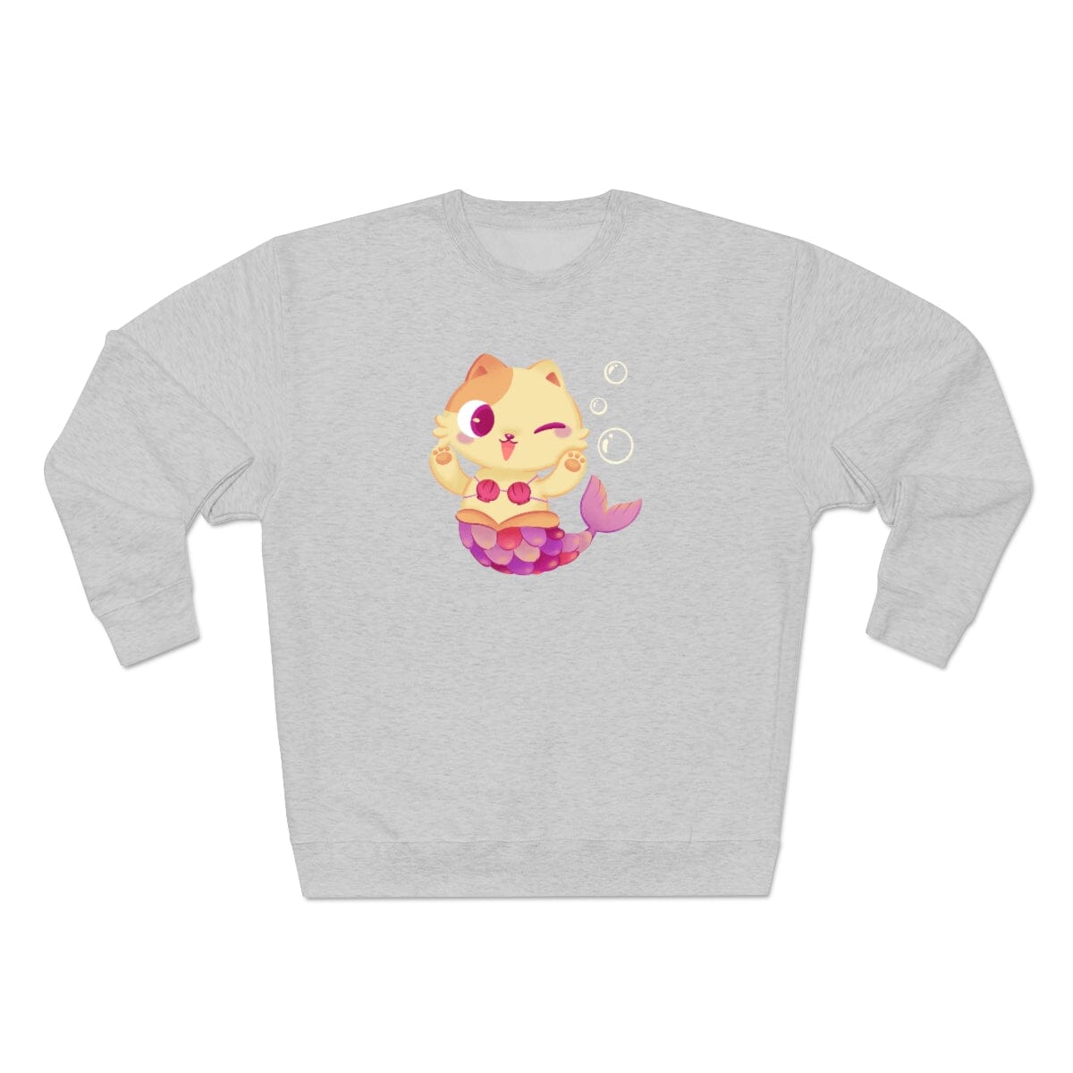 Meowmaid (Pink) Unisex Crewneck Sweatshirt