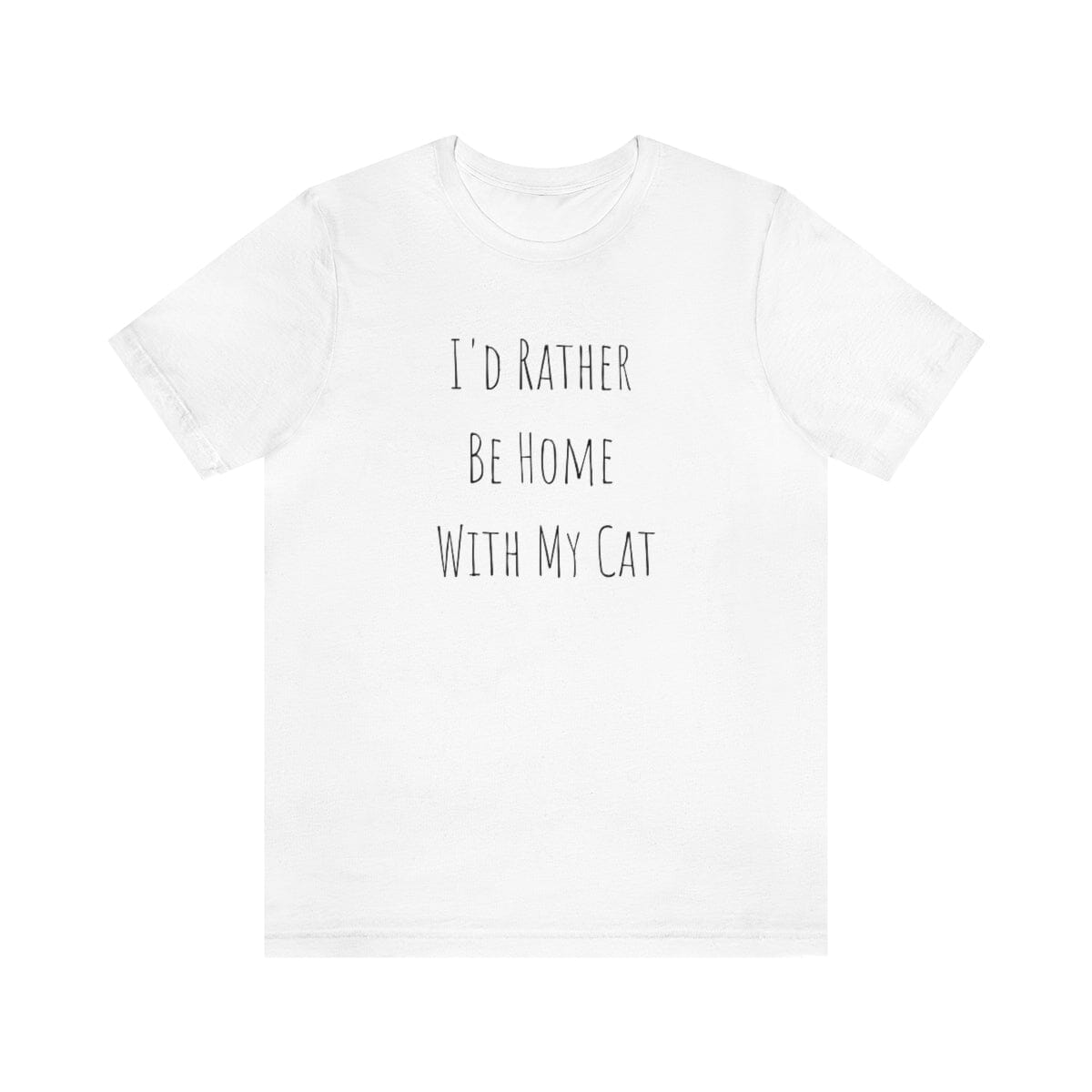 I'd Rather Be Home With My Cat Premium Unisex Tee