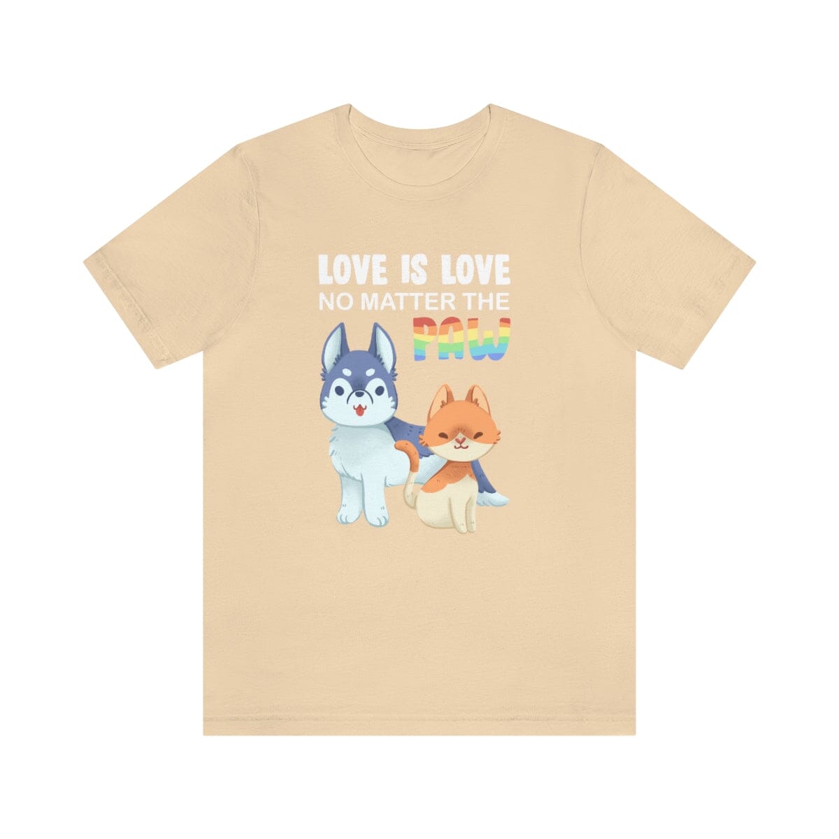 Love Is Love No Matter The Paw Premium Unisex Tee