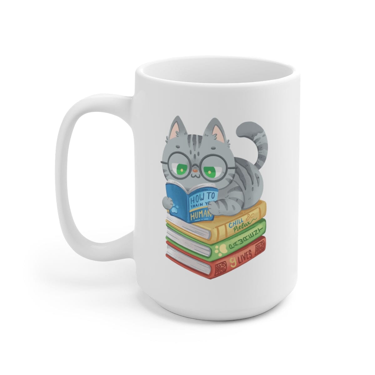Cats and Books 15oz Mug