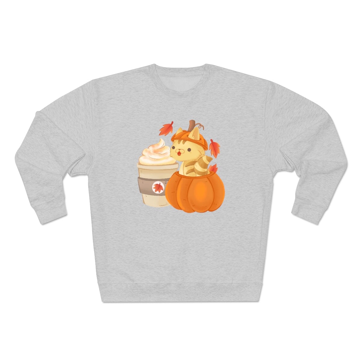 Pumpkin Spice Kitten Unisex Crewneck Sweatshirt