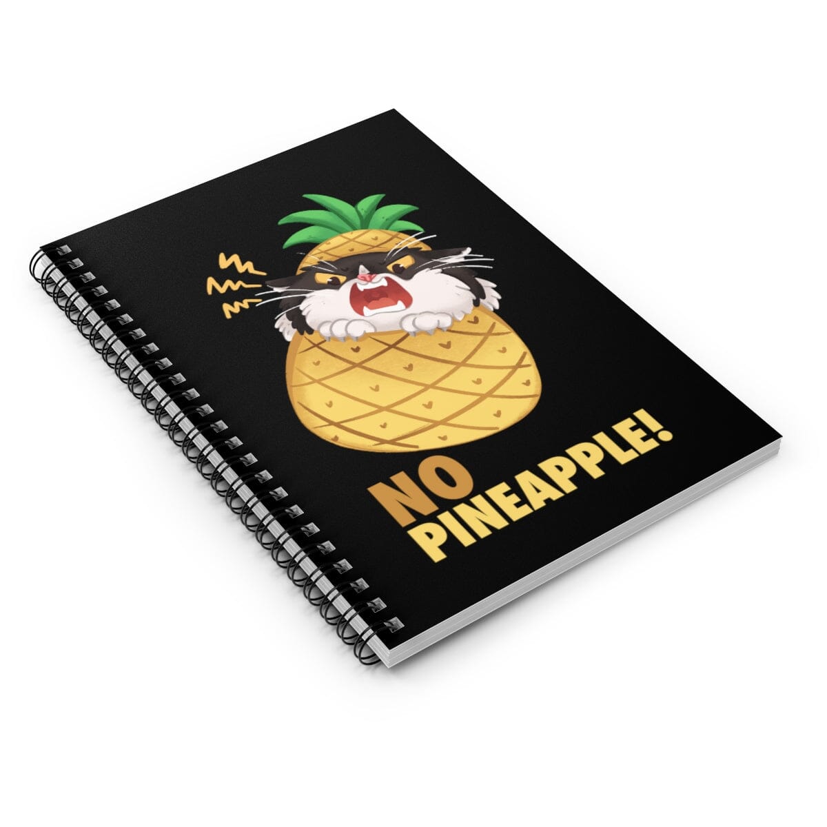 eatdrinkcat x W & F No Pineapple! Spiral Notebook
