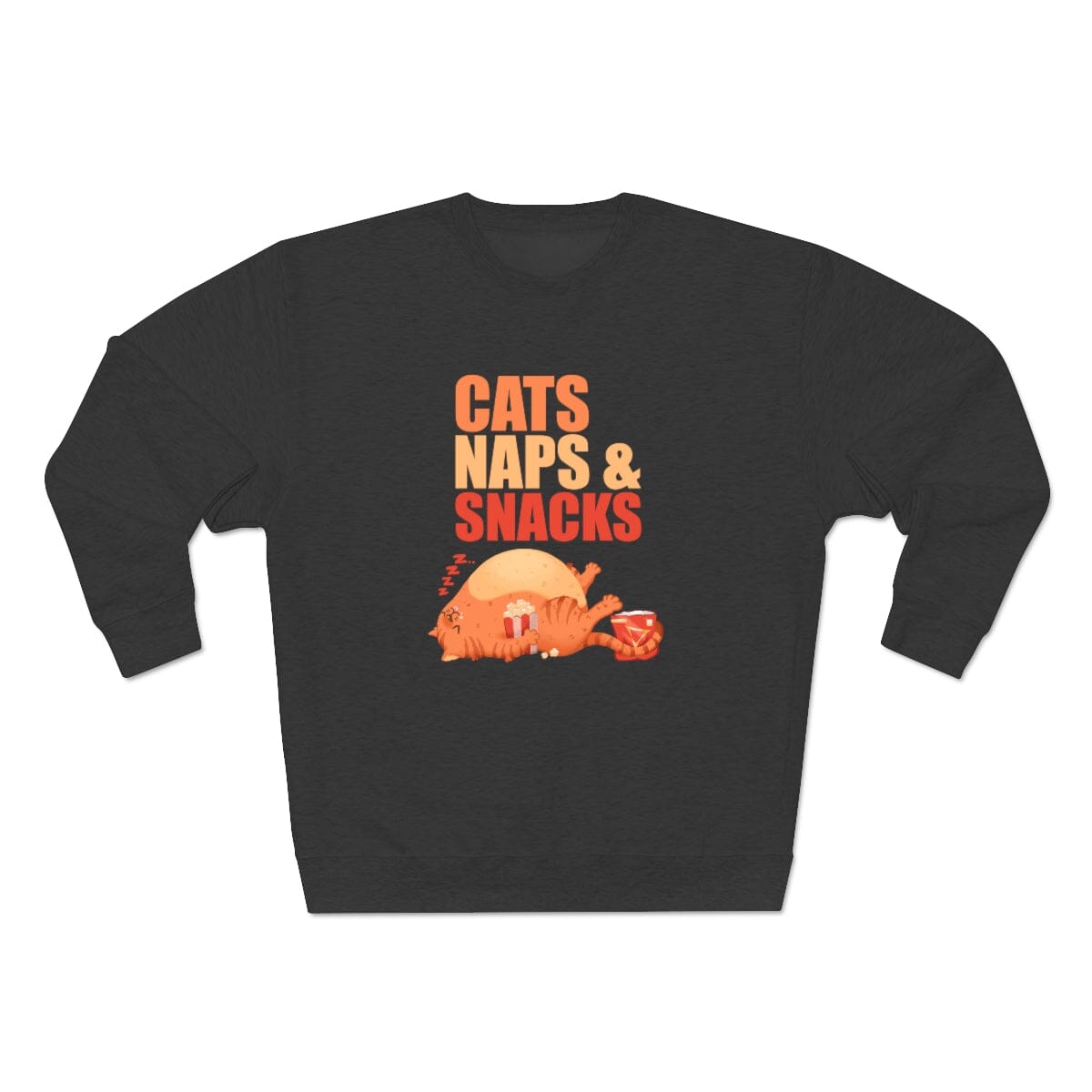 Cats Naps & Snacks Unisex Crewneck Sweatshirt
