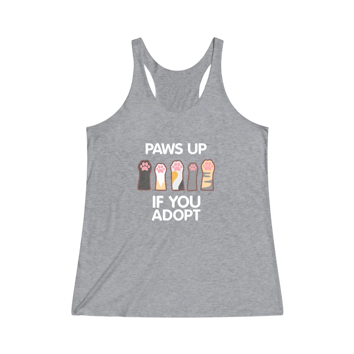 Paws Up Adopt Racerback Tank
