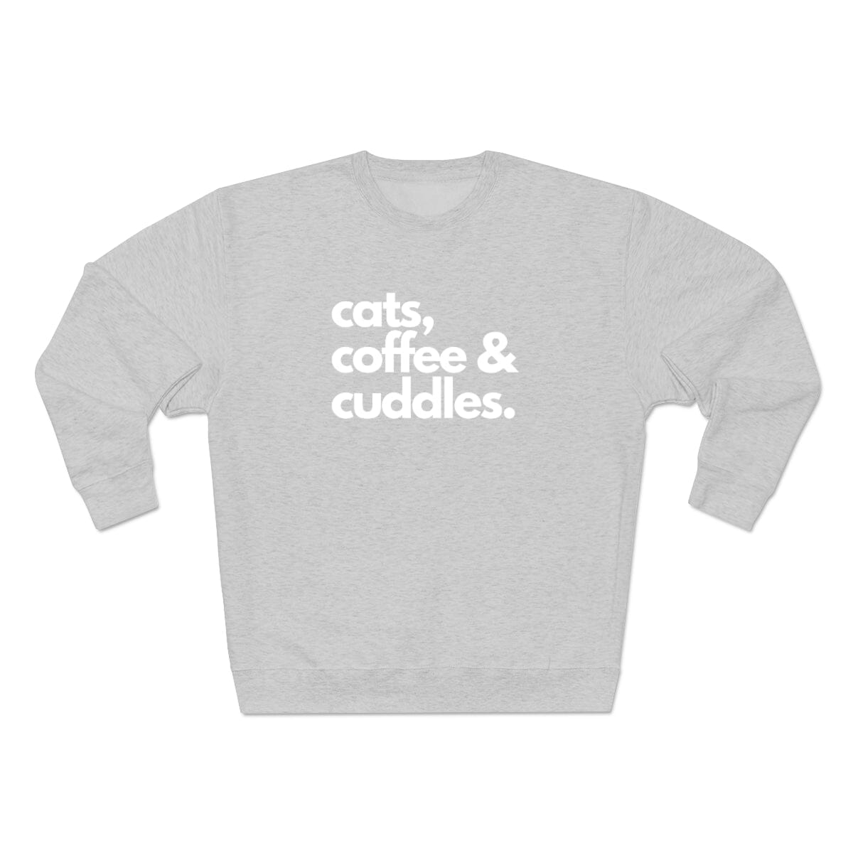 Cats Coffee & Cuddles Unisex Crewneck Sweatshirt